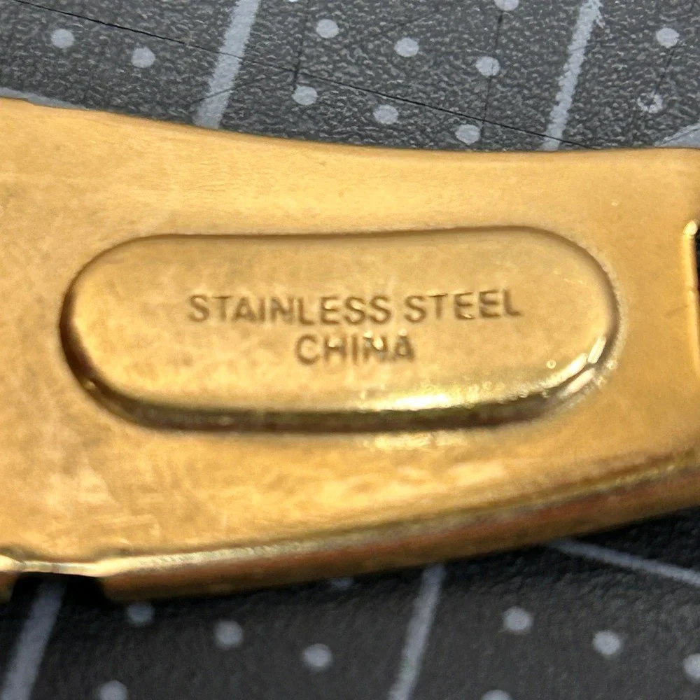 Precision by Gruen Gold Tone Quartz Watch Date Window Japan Movt‎ Tested